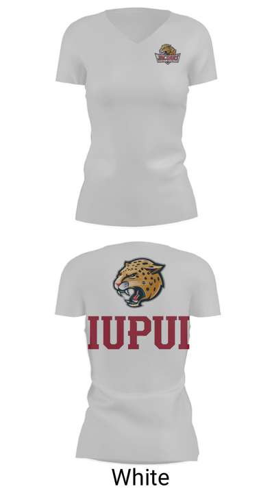 University-Purdue University Track 77238438 Women's Short Sleeve V-neck Shirt - 7