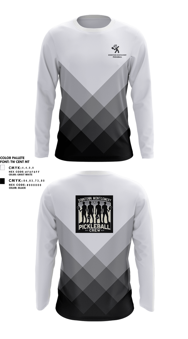 Long Sleeve Performance Shirt, Downtown Montgomery Pickleball Crew, Spirit Store, Teamtime, Team time, sublimation, custom sports apparel, team uniforms, spirit wear, spiritwear, sports uniforms, custom shirts, team store, custom team store, fundraiser sports, apparel fundraiser