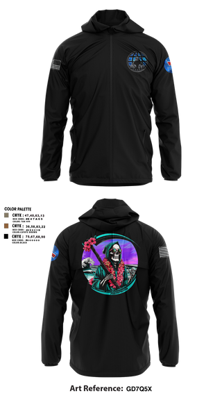 Windbreaker, REAPERS, FT SHAFTER, , Teamtime, Team time, sublimation, custom sports apparel, team uniforms, spirit wear, spiritwear, sports uniforms, custom shirts, team store, custom team store, fundraiser sports, apparel fundraiser
