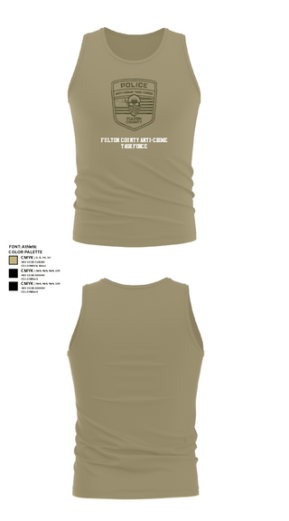 Tank Top, Fulton County Anti-Crime Task Force, , Teamtime, Team time, sublimation, custom sports apparel, team uniforms, spirit wear, spiritwear, sports uniforms, custom shirts, team store, custom team store, fundraiser sports, apparel fundraiser