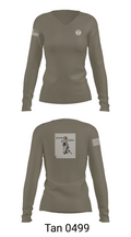 a-co 2-2in 3/10 62534223 Women's Long Sleeve V-neck Shirt -1 77