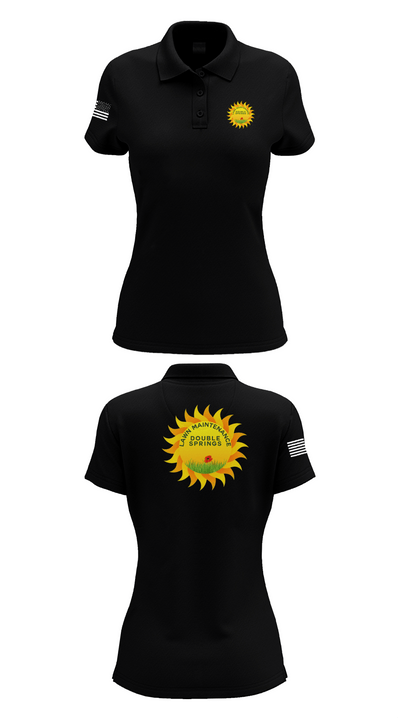 Double Springs Lawn Maintenance 68991877 Women's Short Sleeve Performance Polo  - 36
