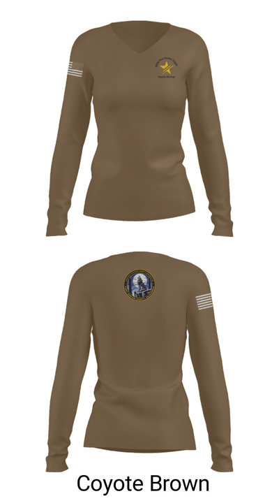 USAG Fort Hunter Liggett 63264859 Women's Long Sleeve V-neck Shirt - 15