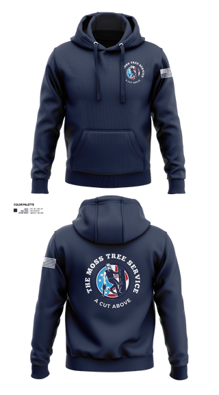 Hoodie, The Moss Tree Service, , Teamtime, Team time, sublimation, custom sports apparel, team uniforms, spirit wear, spiritwear, sports uniforms, custom shirts, team store, custom team store, fundraiser sports, apparel fundraiser