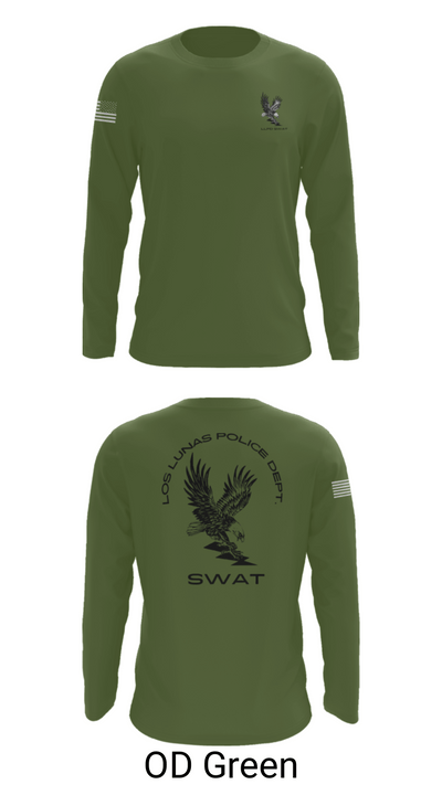 LOS LUNAS POLICE DEPT. SWAT 5938018 Long Sleeve Performance Shirt - 44