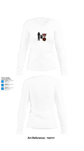 McIntosh County Academy Basketball 77239523 Women's Long Sleeve V-neck Shirt -1 15