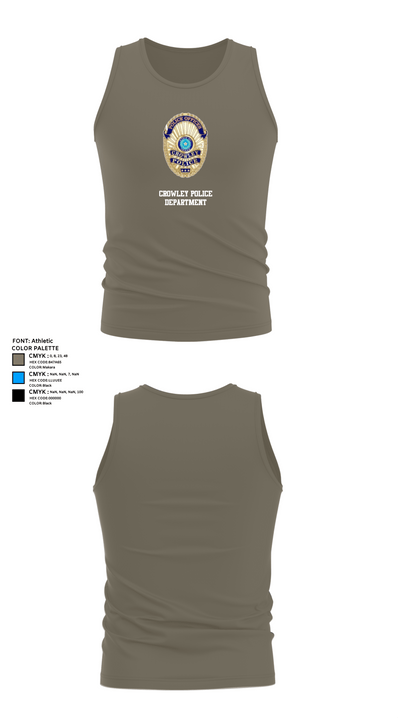 Crowley Police Department 8097883 Tank Top - 75