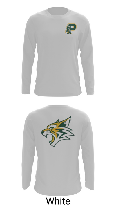 Paradise High School Bobcats 65206673 Long Sleeve Performance Shirt - 7