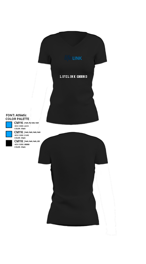 Women's Short Sleeve Vneck Shirt, LifeLINK Ground, , Teamtime, Team time, sublimation, custom sports apparel, team uniforms, spirit wear, spiritwear, sports uniforms, custom shirts, team store, custom team store, fundraiser sports, apparel fundraiser