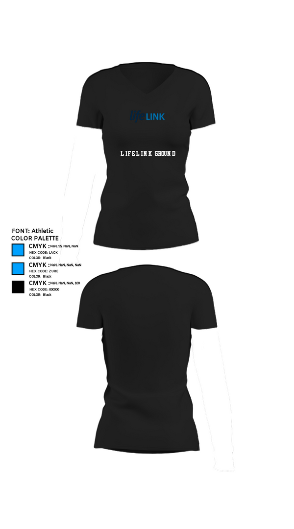 Women's Short Sleeve Vneck Shirt, LifeLINK Ground, , Teamtime, Team time, sublimation, custom sports apparel, team uniforms, spirit wear, spiritwear, sports uniforms, custom shirts, team store, custom team store, fundraiser sports, apparel fundraiser