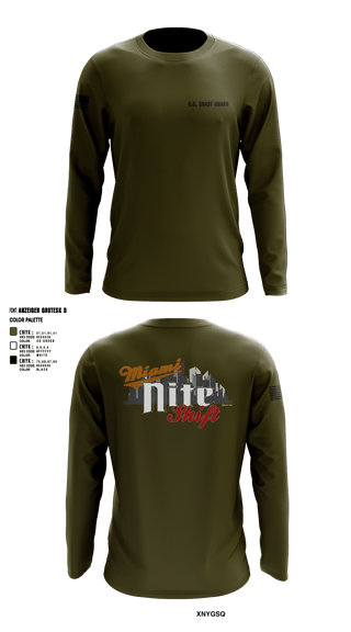 Long Sleeve Performance Shirt, Air Station Miami, Coast Guard, Teamtime, Team time, sublimation, custom sports apparel, team uniforms, spirit wear, spiritwear, sports uniforms, custom shirts, team store, custom team store, fundraiser sports, apparel fundraiser