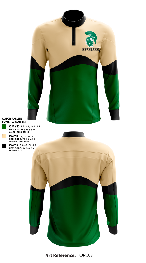 Quarter Zip Jacket, Laurel Spartans, Track & Field, Teamtime, Team time, sublimation, custom sports apparel, team uniforms, spirit wear, spiritwear, sports uniforms, custom shirts, team store, custom team store, fundraiser sports, apparel fundraiser