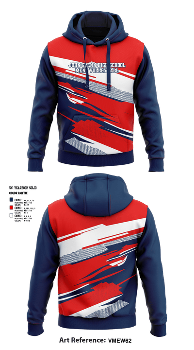 John Glenn High School Volleyball 36246208 Hoodie - 1