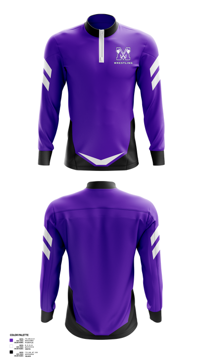 Mount Gilead High School Wrestling 55730415 Quarter Zip Jacket - 41