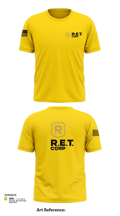RET CORP 33326250 Short Sleeve Performance Shirt - 122