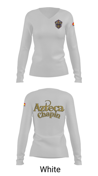 Womens Long Sleeve Vneck Shirt, Azteca FC, Men's Soccer, Teamtime, Team time, sublimation, custom sports apparel, team uniforms, spirit wear, spiritwear, sports uniforms, custom shirts, team store, custom team store, fundraiser sports, apparel fundraiser