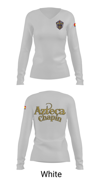 Azteca FC 18837514 Women's Long Sleeve V-neck Shirt - 16