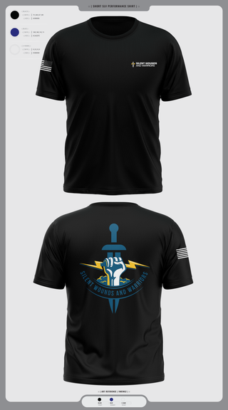 Short Sleeve Performance Shirt, Silent Wounds and Warriors Foundation, , Teamtime, Team time, sublimation, custom sports apparel, team uniforms, spirit wear, spiritwear, sports uniforms, custom shirts, team store, custom team store, fundraiser sports, apparel fundraiser