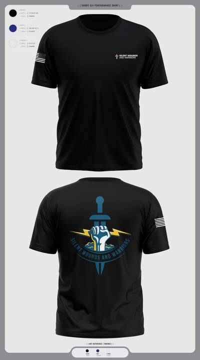 Silent Wounds and Warriors Foundation 26778593 Short Sleeve Performance Shirt - 1