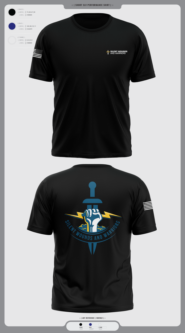 Short Sleeve Performance Shirt, Silent Wounds and Warriors Foundation, , Teamtime, Team time, sublimation, custom sports apparel, team uniforms, spirit wear, spiritwear, sports uniforms, custom shirts, team store, custom team store, fundraiser sports, apparel fundraiser