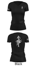 3rd Battalion 2nd Marines Scout Sniper Platoon 1879947 Women's Short Sleeve V-neck Shirt - 28