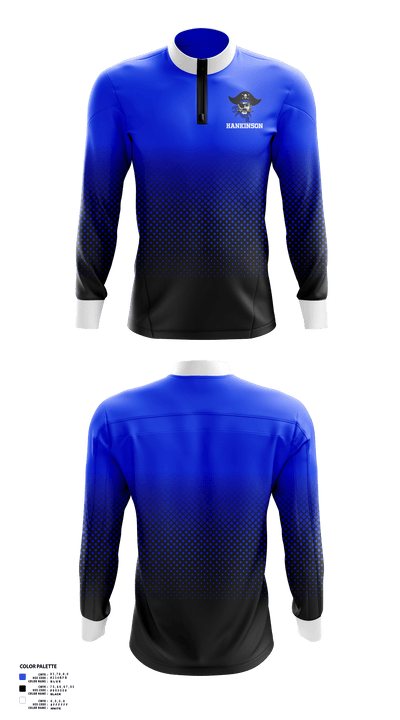 Hankinson Public School Basketball 53290761 Quarter Zip Jacket - 40