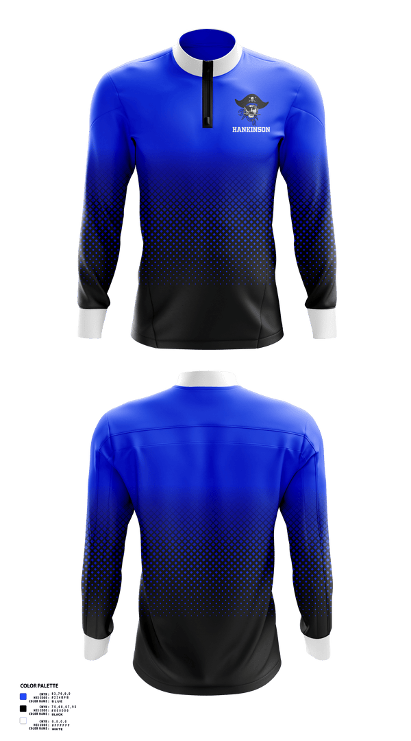 Quarter Zip Jacket, Hankinson Public School Basketball, Men's Basketball, Teamtime, Team time, sublimation, custom sports apparel, team uniforms, spirit wear, spiritwear, sports uniforms, custom shirts, team store, custom team store, fundraiser sports, apparel fundraiser