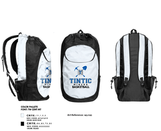 Gear Bag, Tintic Miners, Men's Basketball, Teamtime, Team time, sublimation, custom sports apparel, team uniforms, spirit wear, spiritwear, sports uniforms, custom shirts, team store, custom team store, fundraiser sports, apparel fundraiser