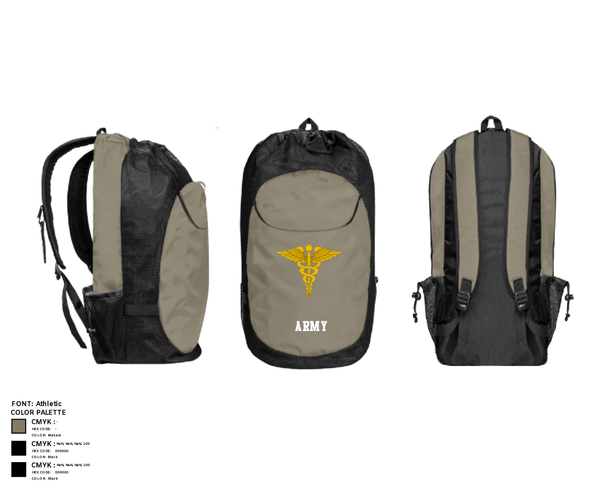 Gear Bag, Physical Therapy, Army, Teamtime, Team time, sublimation, custom sports apparel, team uniforms, spirit wear, spiritwear, sports uniforms, custom shirts, team store, custom team store, fundraiser sports, apparel fundraiser
