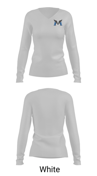 Womens Long Sleeve Vneck Shirt 1, R.E. Mountain Secondary School, Spirit Store, Teamtime, Team time, sublimation, custom sports apparel, team uniforms, spirit wear, spiritwear, sports uniforms, custom shirts, team store, custom team store, fundraiser sports, apparel fundraiser