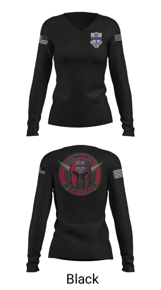 Women's Long Sleeve Vneck Shirt, Golf Company 1-325 AIR, Army, Teamtime, Team time, sublimation, custom sports apparel, team uniforms, spirit wear, spiritwear, sports uniforms, custom shirts, team store, custom team store, fundraiser sports, apparel fundraiser