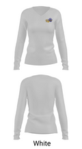 Richwoods Middle School Cheer 94621305 Women's Long Sleeve V-neck Shirt - 16