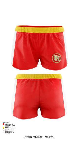 Womens Shorts, Penn Hills High School Cheer, Cheer, Teamtime, Team time, sublimation, custom sports apparel, team uniforms, spirit wear, spiritwear, sports uniforms, custom shirts, team store, custom team store, fundraiser sports, apparel fundraiser