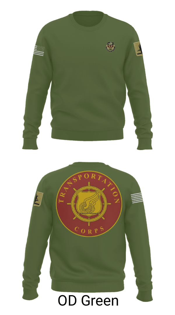 Crew Neck Sweatshirt, 189th Transportation Company, , Teamtime, Team time, sublimation, custom sports apparel, team uniforms, spirit wear, spiritwear, sports uniforms, custom shirts, team store, custom team store, fundraiser sports, apparel fundraiser