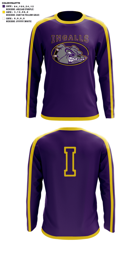 Long Sleeve Performance Shirt, Ingalls Junior High School Cross Country, Cross Country, Teamtime, Team time, sublimation, custom sports apparel, team uniforms, spirit wear, spiritwear, sports uniforms, custom shirts, team store, custom team store, fundraiser sports, apparel fundraiser