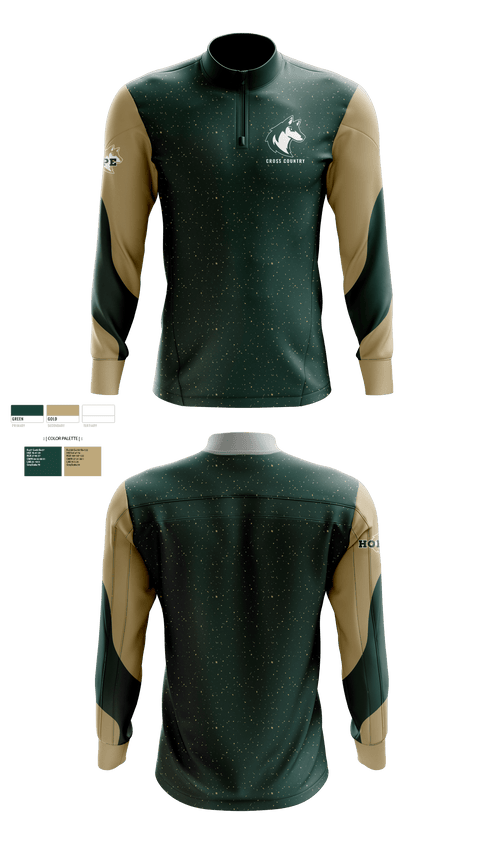 Quarter Zip Jacket, Hope Christian High School Cross Country, Cross Country, Teamtime, Team time, sublimation, custom sports apparel, team uniforms, spirit wear, spiritwear, sports uniforms, custom shirts, team store, custom team store, fundraiser sports, apparel fundraiser