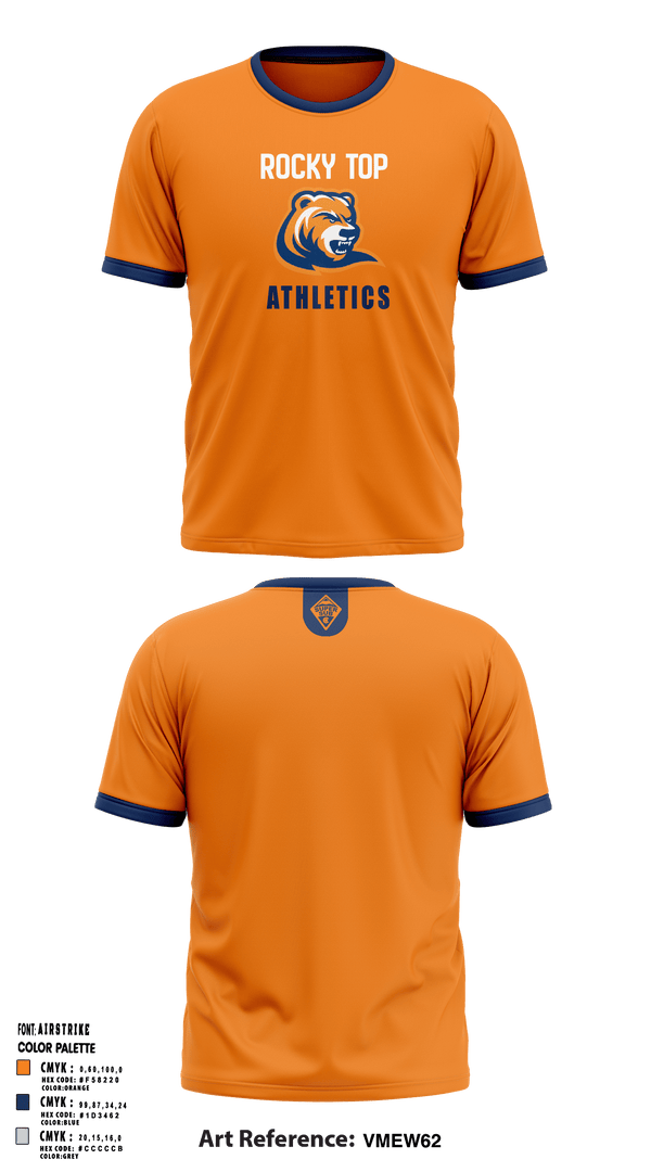 Old School Cotton Feel Shirt, Rocky Top MS, Spirit Store, Teamtime, Team time, sublimation, custom sports apparel, team uniforms, spirit wear, spiritwear, sports uniforms, custom shirts, team store, custom team store, fundraiser sports, apparel fundraiser