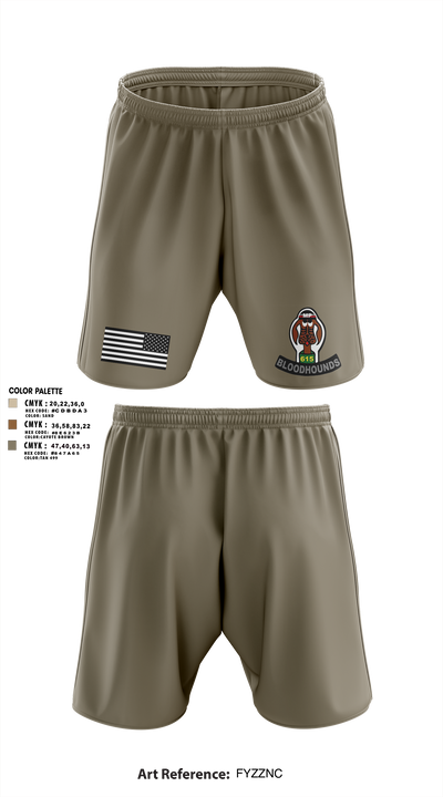 615th MP CO 40178490 Athletic Shorts With Pockets - 43