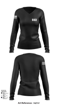 553 74727013 Women's Long Sleeve V-neck Shirt - 111
