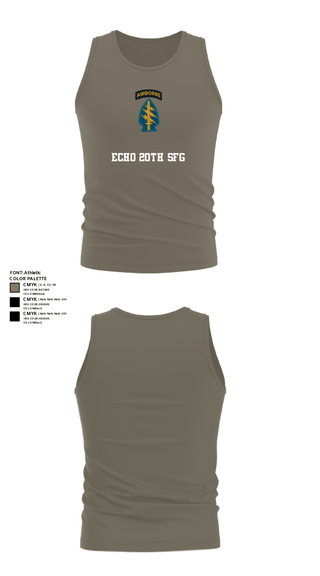 Tank Top, Echo 20th SFG, National Guard, Teamtime, Team time, sublimation, custom sports apparel, team uniforms, spirit wear, spiritwear, sports uniforms, custom shirts, team store, custom team store, fundraiser sports, apparel fundraiser