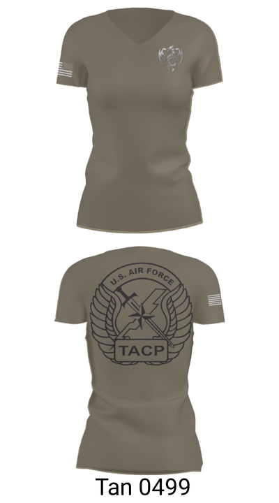 18th Air Support Operations Group 80875786 Women's Short Sleeve V-neck Shirt - 68
