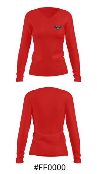 Women's Long Sleeve Vneck Shirt, Cheney High School Tennis, Tennis, Teamtime, Team time, sublimation, custom sports apparel, team uniforms, spirit wear, spiritwear, sports uniforms, custom shirts, team store, custom team store, fundraiser sports, apparel fundraiser