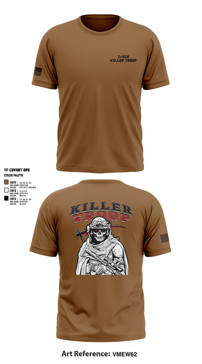 3/2CR Killer Troop 6220684 Short Sleeve Performance Shirt - 6