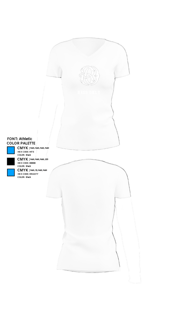 Womens Short Sleeve Vneck Shirt, BAGS ONLY, , Teamtime, Team time, sublimation, custom sports apparel, team uniforms, spirit wear, spiritwear, sports uniforms, custom shirts, team store, custom team store, fundraiser sports, apparel fundraiser