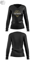 Lakewood High School Bsketball 90891143 Women's Long Sleeve V-neck Shirt - 2