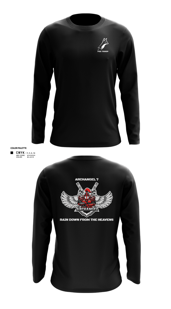 Long Sleeve Performance Shirt, Fox troop, Army, Teamtime, Team time, sublimation, custom sports apparel, team uniforms, spirit wear, spiritwear, sports uniforms, custom shirts, team store, custom team store, fundraiser sports, apparel fundraiser
