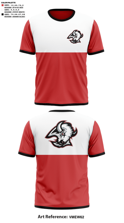Buffalo High School Golf 65162940 Short Sleeve Performance Shirt - 41