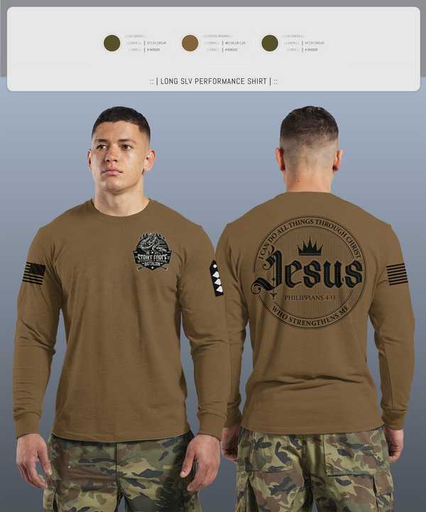 Long Sleeve Performance Shirt, Strike force Battalion, Army, Teamtime, Team time, sublimation, custom sports apparel, team uniforms, spirit wear, spiritwear, sports uniforms, custom shirts, team store, custom team store, fundraiser sports, apparel fundraiser