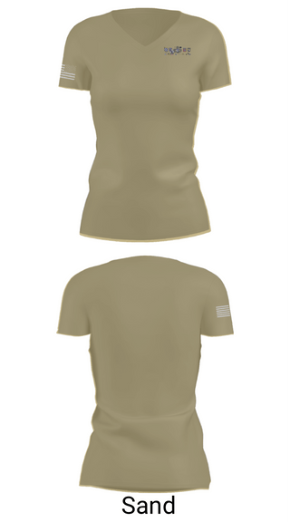 Women's Short Sleeve Vneck Shirt, 18th Airborne Corps, Army, Teamtime, Team time, sublimation, custom sports apparel, team uniforms, spirit wear, spiritwear, sports uniforms, custom shirts, team store, custom team store, fundraiser sports, apparel fundraiser