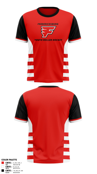 Short Sleeve Performance Shirt, Fredericksburg Youth Roller Hockey, Ice Hockey, Teamtime, Team time, sublimation, custom sports apparel, team uniforms, spirit wear, spiritwear, sports uniforms, custom shirts, team store, custom team store, fundraiser sports, apparel fundraiser